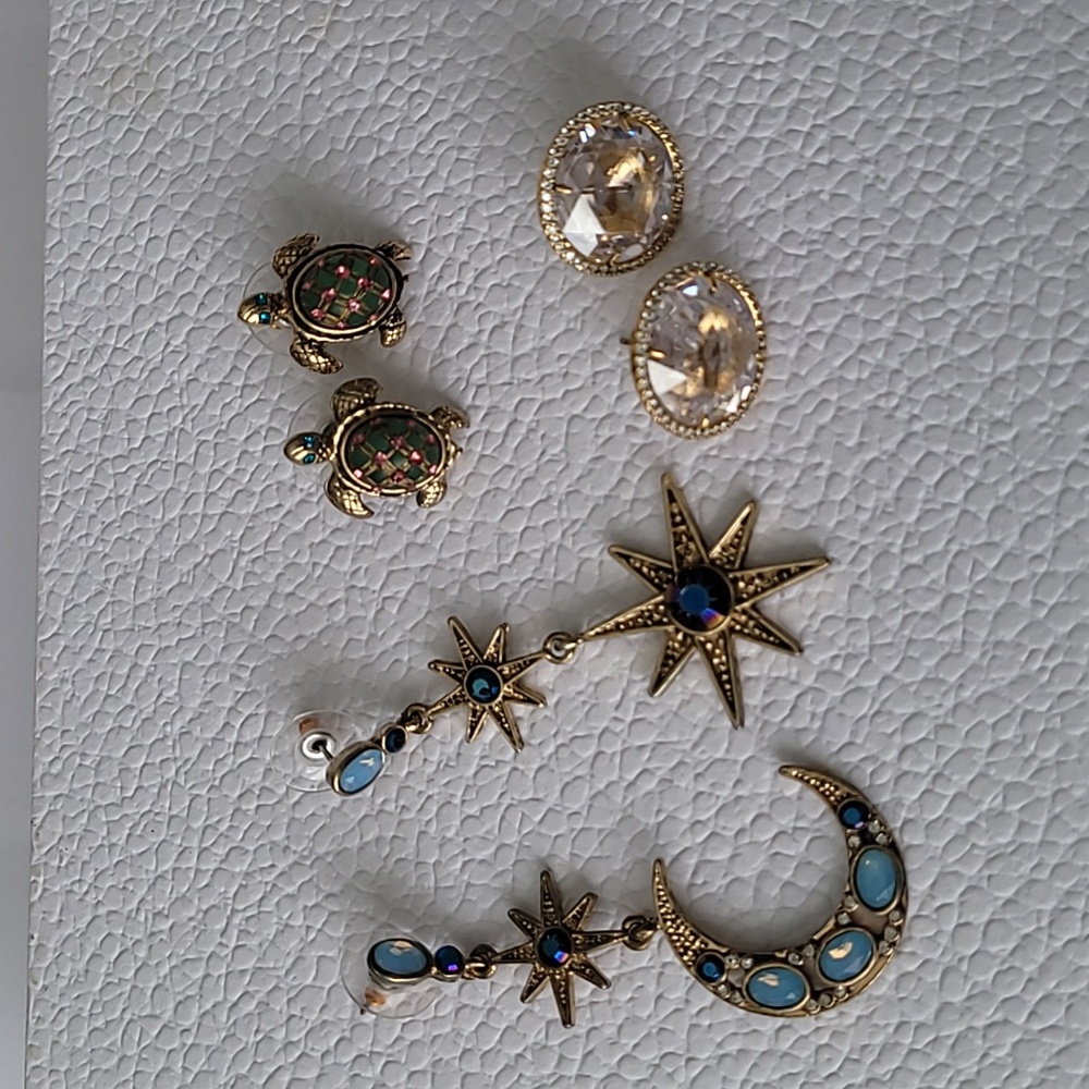 3 Pair Of Earrings